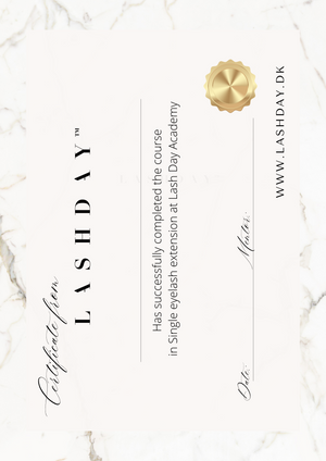 Online kursus i eyelash extensions med startkit.