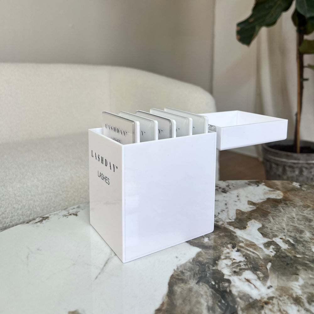 Vippeboks til organisering af eyelash extensions.