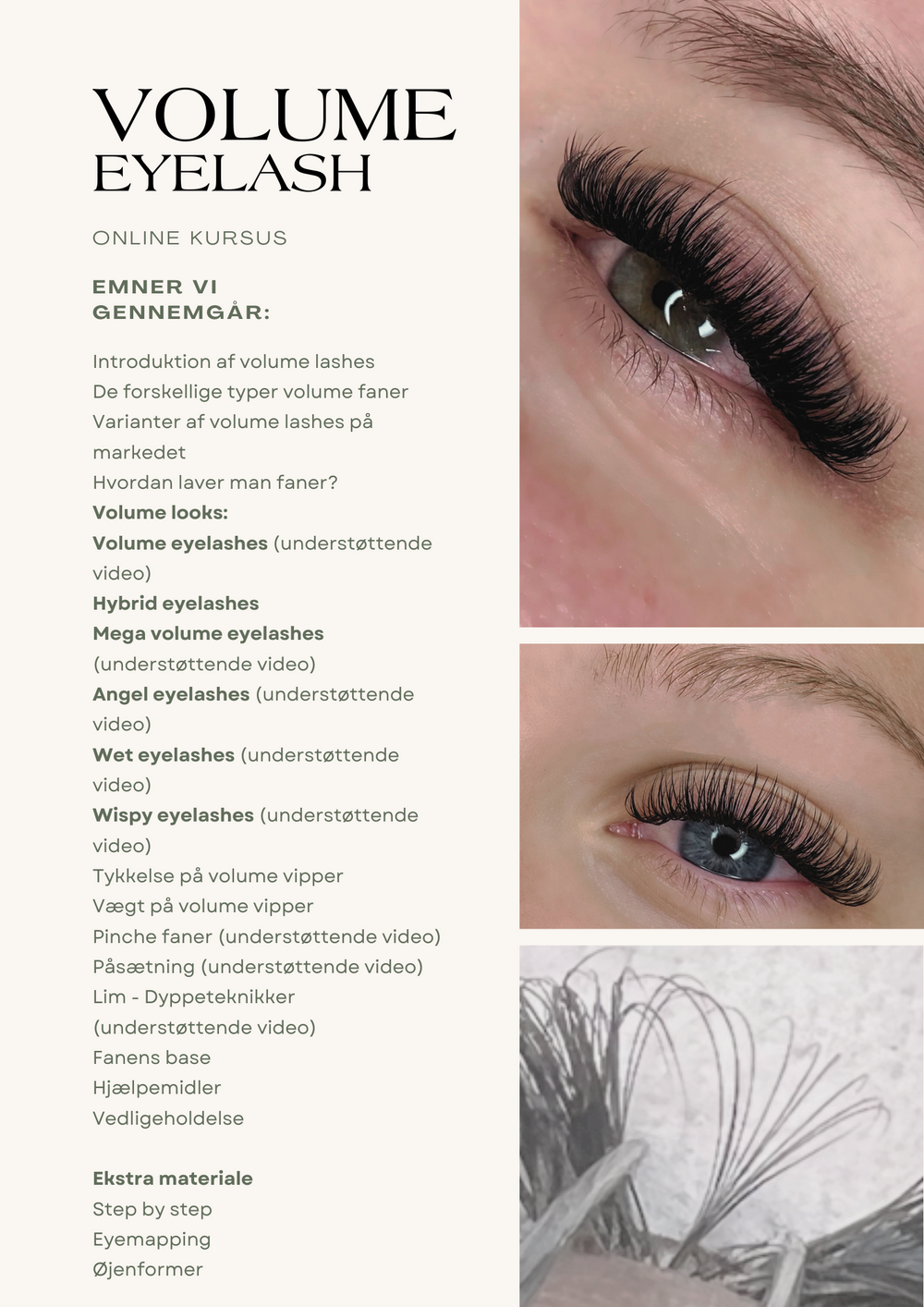 Volume Eyelash Online Kursus hos Lash Day.