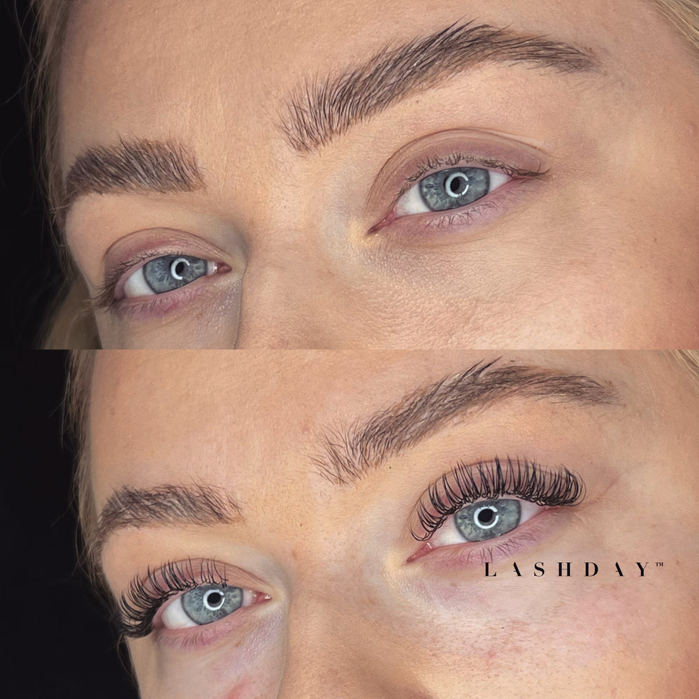 Flat lashes til eyelash extensions
