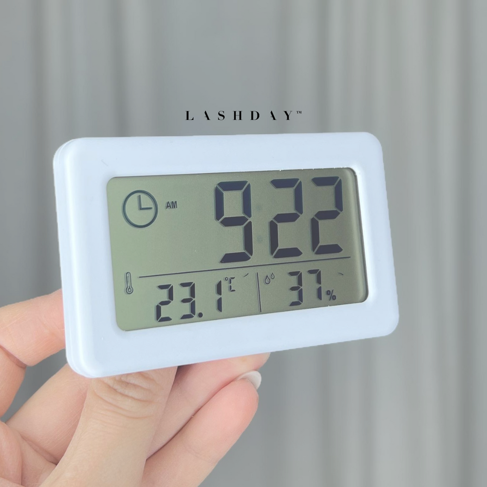 Hygrometer til vipperum fra Lash Day